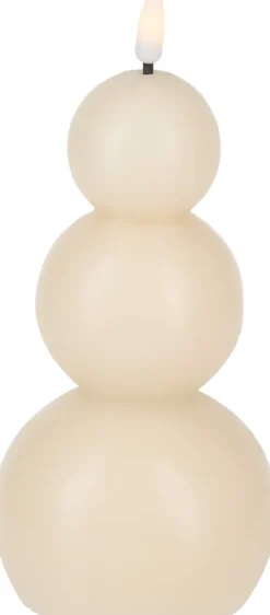 Świeca woskowa LED Cozy Light 57 (kremowy)