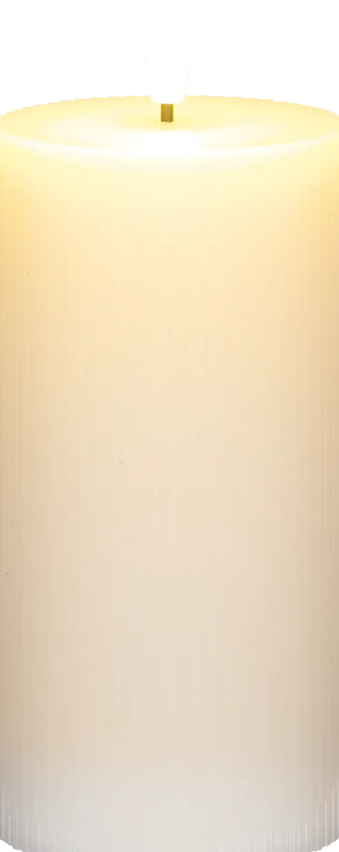 Świeca woskowa LED duża Cozy Light 55 (jasnoróżowa)