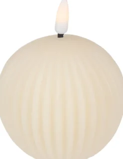 Świeca woskowa LED duża Cozy Light 58 (kremowy)