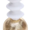 Świecznik do świec LED Luxor 50 (biały/złoty)