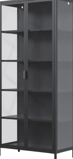 Witryna metalowa 2 drzwiowa Groovi 3 (czarny)