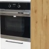 Wysoka zabudowa piekarnika lewa Bellona z Easy Box (biały połysk/dąb Soma ciemny)