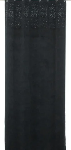 Zasłona Kosino 3 (czarny welwet/cyrkonie)