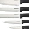Zestaw noży w bloku Rifle 6elem. (czarny)