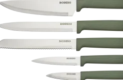 Zestaw noży w bloku Rifle 6elem. (oliwkowy)