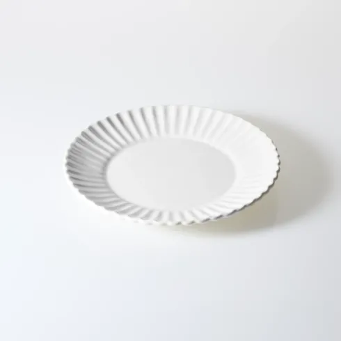 Zestaw talerzy porcelanowych Lotus 18 elementów (biały)