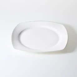Zestaw talerzy Silla 18 elementów (biały/srebrny)