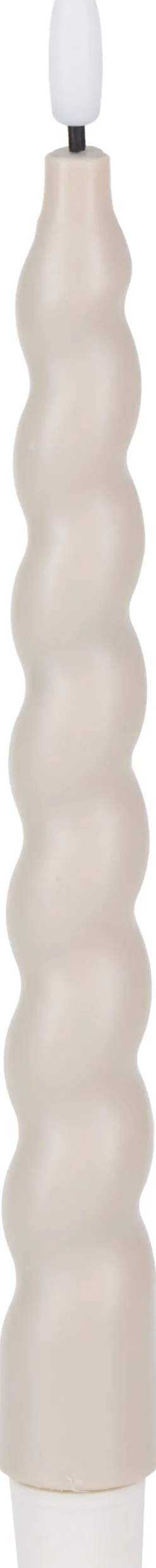 Zestaw 2 świec woskowych LED Cozy Light 4 (beżowy)