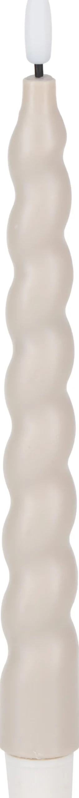 Zestaw 2 świec woskowych LED Cozy Light 4 (beżowy)