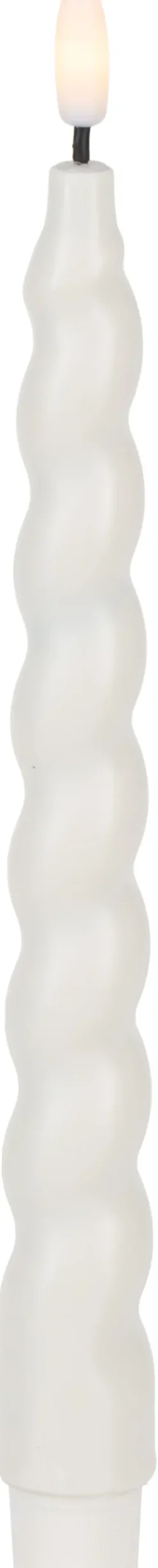 Zestaw 2 świec woskowych LED Cozy Light 4 (biały)